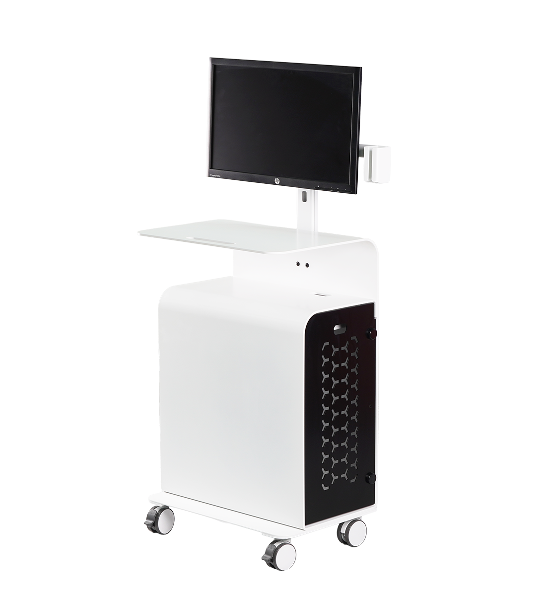 3DDS 3D Cart professional intraoral scanner cart with monitor, adjustable scanner holder and desktop PC cabinet
