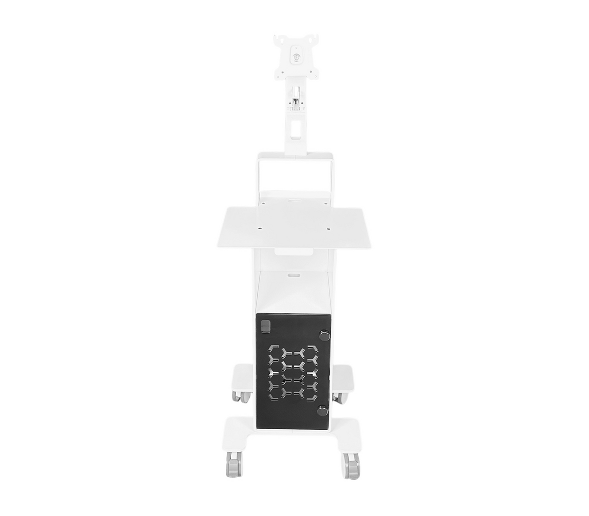 Front view of 3DDS Lite Cart for laptop-based intraoral scanner systems
