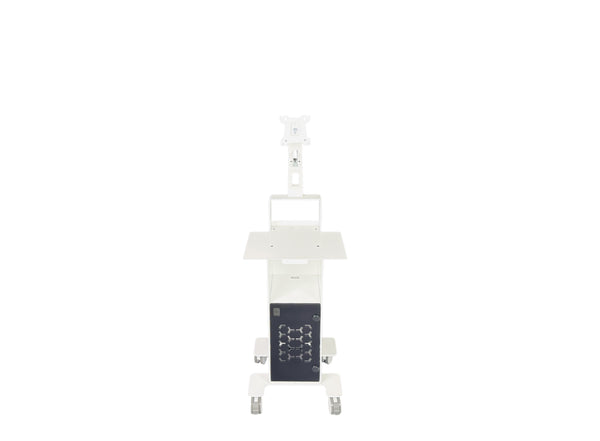 3DDS Lite Cart for intraoral scanners with laptop shelf, monitor mount and mobile base