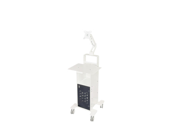 3DDS Lite Cart mobile intraoral scanner cart with laptop shelf, adjustable monitor arm and scanner holder