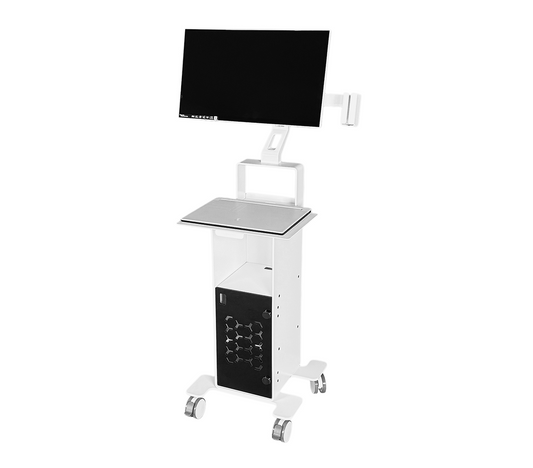 3DDS Lite Cart for intraoral scanner with laptop and touchscreen monitor