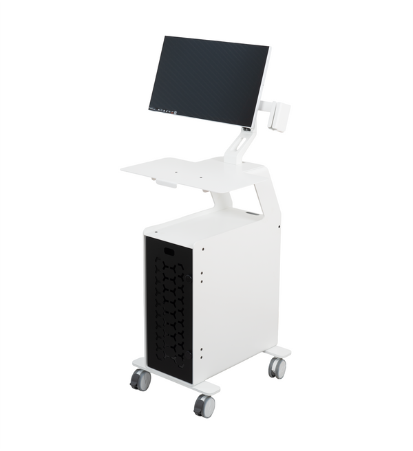 3DDS Lite Cart PC professional intraoral scanner cart with monitor, adjustable monitor arm and scanner holder