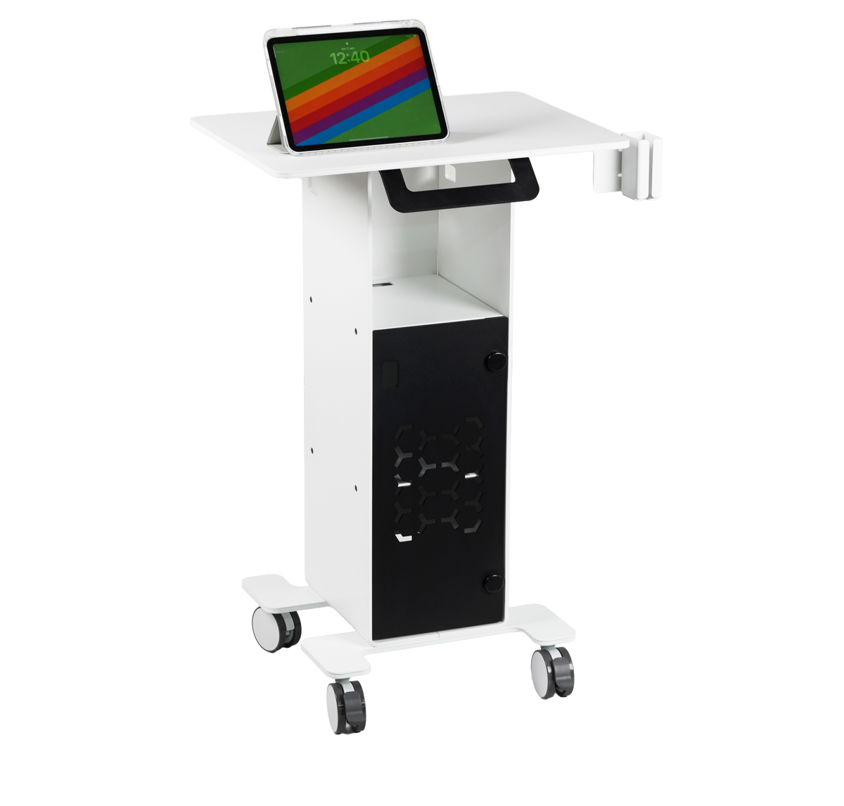 3DDS Lite Cart Table mobile intraoral scanner cart with tablet and adjustable scanner holder
