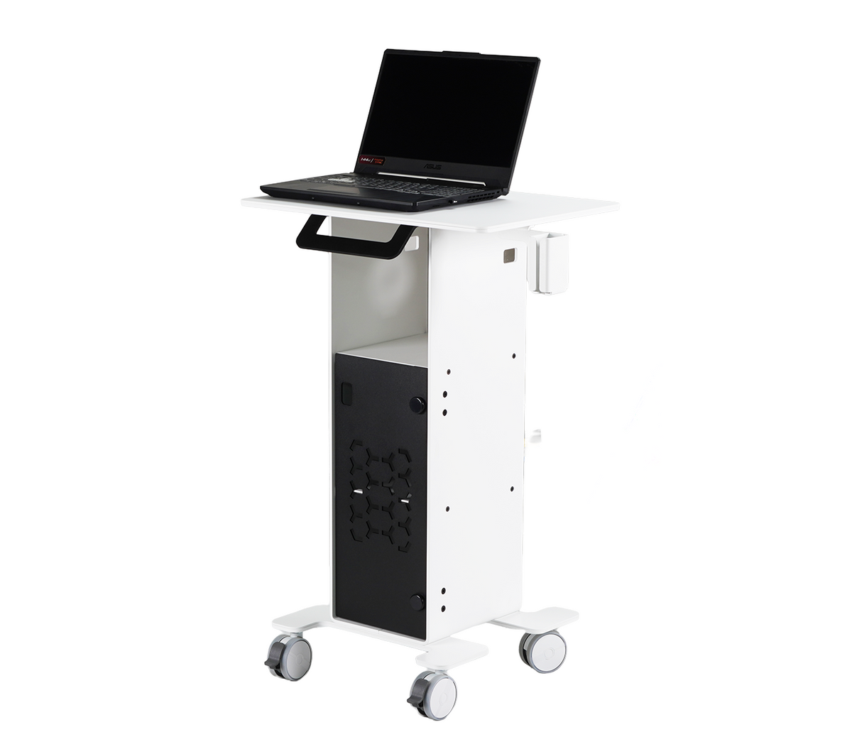 3DDS Lite Cart Table mobile intraoral scanner cart designed for laptop-based dental scanning setups