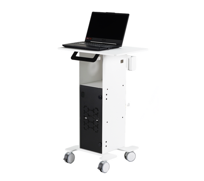 3DDS Lite Cart Table mobile intraoral scanner cart designed for laptop-based dental scanning setups