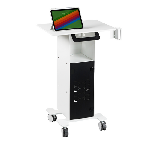 3DDS Lite Cart Table mobile intraoral scanner cart configured for tablet-based dental scanning