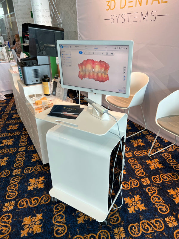 3DDS intraoral scanner cart with Shining 3D Aoralscan 3 and touchscreen monitor